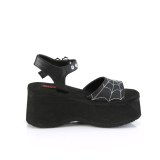 Vegan 6,5 cm Demonia FUNN-10 lolita emo platform sandals