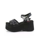 Vegan 6,5 cm DemoniaCult FUNN-10 lolita emo platform sandals