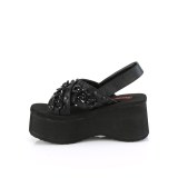 Vegan 6,5 cm DemoniaCult FUNN-12 lolita platform sandals