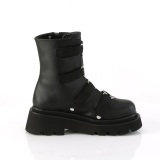 Vegan 6,5 cm RENEGADE-50 alternative ankle boots platform black