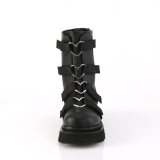 Vegan 6,5 cm RENEGADE-50 demoniacult alternatief boots met plateau zwart