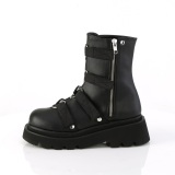 Vegan 6,5 cm RENEGADE-50 demoniacult alternatief boots met plateau zwart