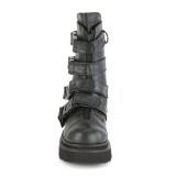 Vegan 6,5 cm RENEGADE-55 alternative ankle boots platform black