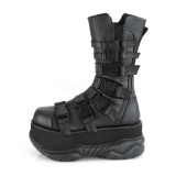 Vegan 7,5 cm NEPTUNE-210 demoniacult boots - unisex platform boots