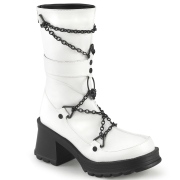 Vegan 7 cm Demonia BRATTY-120-2 chunky heel platform boots