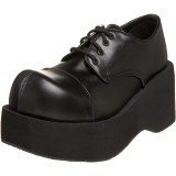 Vegan 8 cm DANK-101 alternative shoes platform black