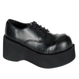 Vegan 8 cm DANK-101 demoniacult alternatief plateau schoenen zwart