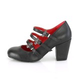 Vegan 8 cm VIVIKA-38-2 gothic maryjane pumps met vleermuisvleugels