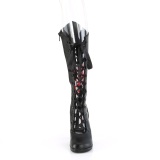 Vegan 9,5 cm GLAM-243 demonia alternative boots black