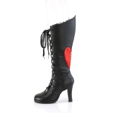 Vegan 9,5 cm GLAM-243 demoniacult alternative boots black