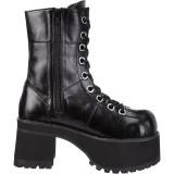 Vegan 9,5 cm RANGER-301 demoniacult alternatief boots met plateau zwart