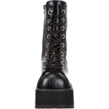 Vegan 9,5 cm RANGER-301 demoniacult alternatief boots met plateau zwart