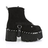 Vegan 9 cm ASHES-100 demoniacult ankle boots platform