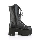 Vegan 9 cm ASHES-105 demoniacult alternatief boots met plateau zwart