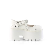 Vegan 9 cm ASHES-33 alternative shoes platform white