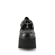 Vegan 9 cm ASHES-33 demonia alternatief plateau schoenen zwart