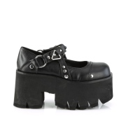 Vegan 9 cm ASHES-33 demoniacult alternatief plateau schoenen zwart