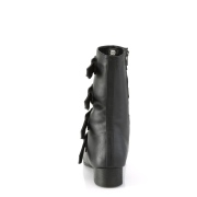 Vegan WARLOCK-110-C demonia pointed boots - mens winklepicker boots 4 buckles