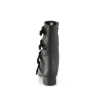 Vegan WARLOCK-110-C demoniacult pointed boots - mens winklepicker boots 4 buckles