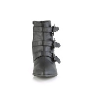 Vegan WARLOCK-50-B boots met puntneus - heren winklepicker boots 3 gespen