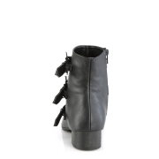 Vegan WARLOCK-50-B boots met puntneus - heren winklepicker boots 3 gespen