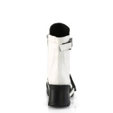 Vegan blokhak 7 cm Demonia BRATTY-56-2 chunky hakken enkellaarzen