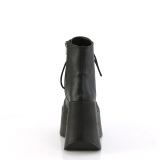 Vegan emo 13 cm DYNAMITE-106 demoniacult sleehakken boots met plateau zwart