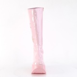 Vegan roze 13 cm DYNAMITE-218 emo punk wedge laarzen plateau