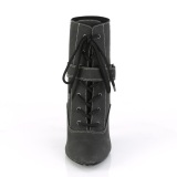 Vegan zwart 10 cm DREAM-1022 Mannen ankle boots high heels
