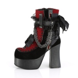 Velvet 11,5 cm CHARADE-110 demonia ankle boots platform