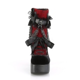 Velvet 11,5 cm CHARADE-110 demonia ankle boots platform