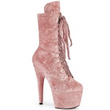 Velvet 18 cm ADORE-1045VEL Roze ankle boots high heels