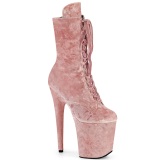 Velvet 18 cm FLAMINGO-1045VEL Roze ankle boots high heels