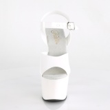 White 18 cm ADORE-708N Platform High Heels Shoes