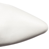 White Leatherette 10 cm CLASSIQUE-3011 High Heeled Overknee Boots