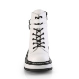 White Leatherette 3 cm LILITH-152 demoniacult ankle boots platform