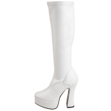 White Matte 13 cm ELECTRA-2000Z High Heeled Womens Boots for Men
