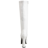 White Matte 13 cm ELECTRA-2000Z High Heeled Womens Boots for Men