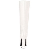 White Matte 13 cm ELECTRA-2020 High Heeled Womens Boots for Men