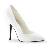 White Matte 13 cm SEDUCE-420 Pumps High Heels for Men