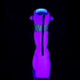 White Neon 11,5 cm SHAKER-70 cyberpunk platform boots