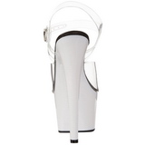 White Neon 18 cm ADORE-708UV High Heels Platform