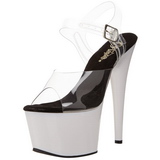 White Neon 18 cm ADORE-708UV High Heels Platform