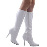 White Patent 13 cm Pleaser SEDUCE-2000 Women Knee Boots