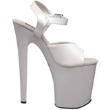 White Patent 20 cm Pleaser XTREME-809 High Heels Platform