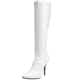 White Shiny 13 cm SEDUCE-2000 High Heeled Womens Boots for Men