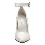 White Shiny 13 cm SEDUCE-431 Stiletto Pumps for Men