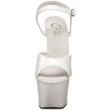 White Shiny 18 cm Pleaser SKY-309 Platform High Heels Shoes