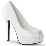 White Varnished 13,5 cm BELLA-12 Women Pumps Shoes Stiletto Heels