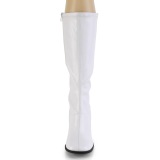 White Vegan 7,5 cm GOGO-300-2 boots with block heels